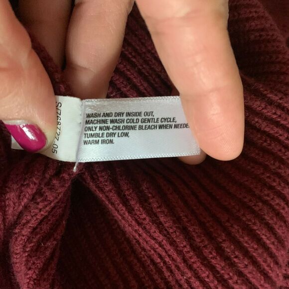 GAP Men's Sweatshirt Top Knit XL Burgundy Crewneck Long Sleeve Casual Comfort - Picture 9 of 9